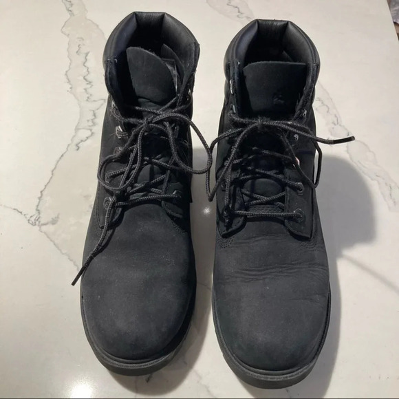 TIMBERLAND Sz Suede Lace Up Combat Moto Style Boots - Picture 2 of 13